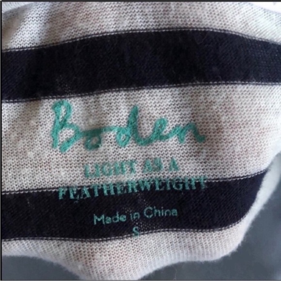 Boden Light as a featherweight Top Striped Long Sleeve Comfy
Size  Small - Picture 4 of 7